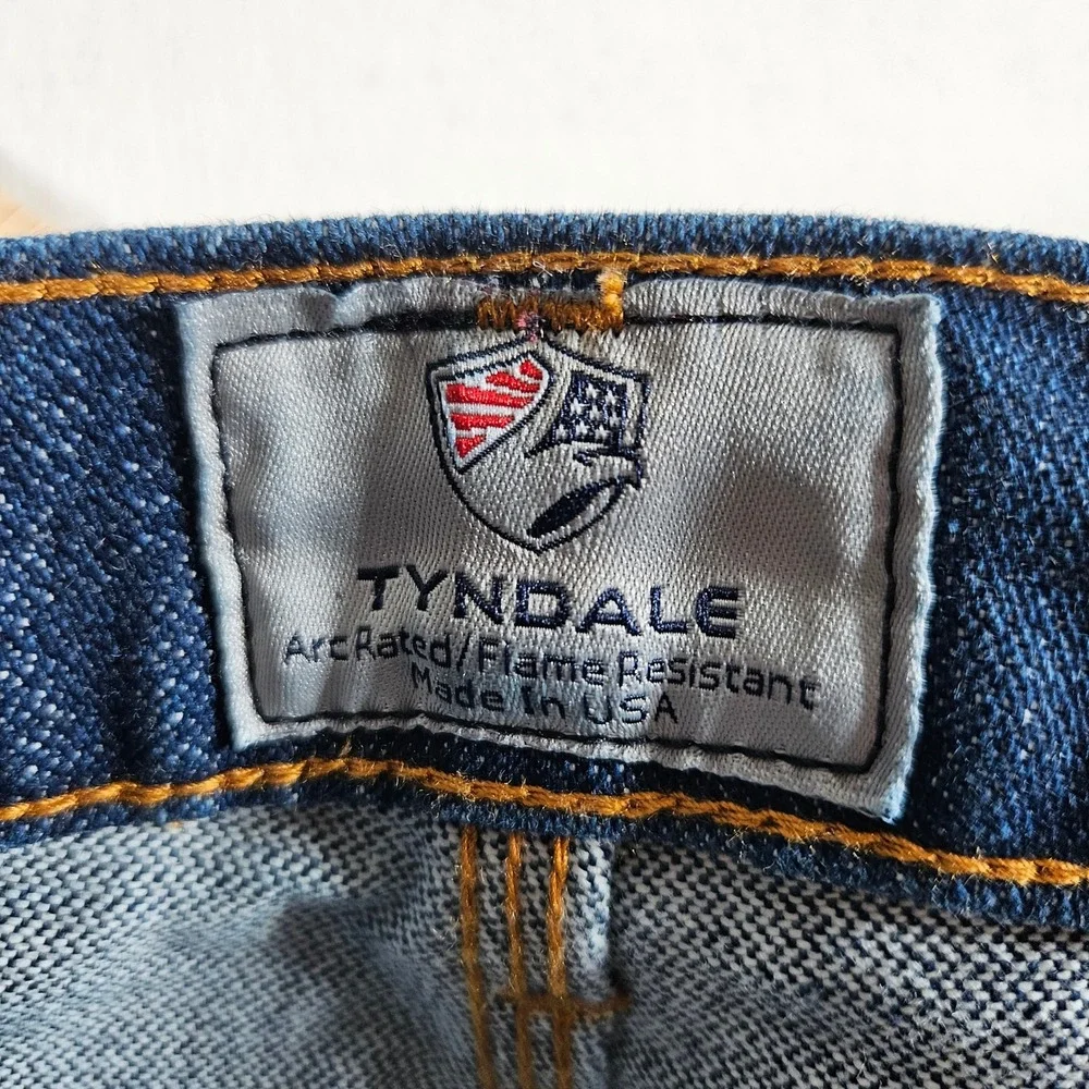 Tyndale FR Jeans Mens 40x32 Blue Flame Resistant Work Pants CAT 2 USA Made